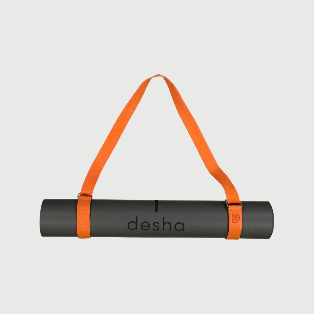 Yoga strap + Mat carrier ~ Burnt orange