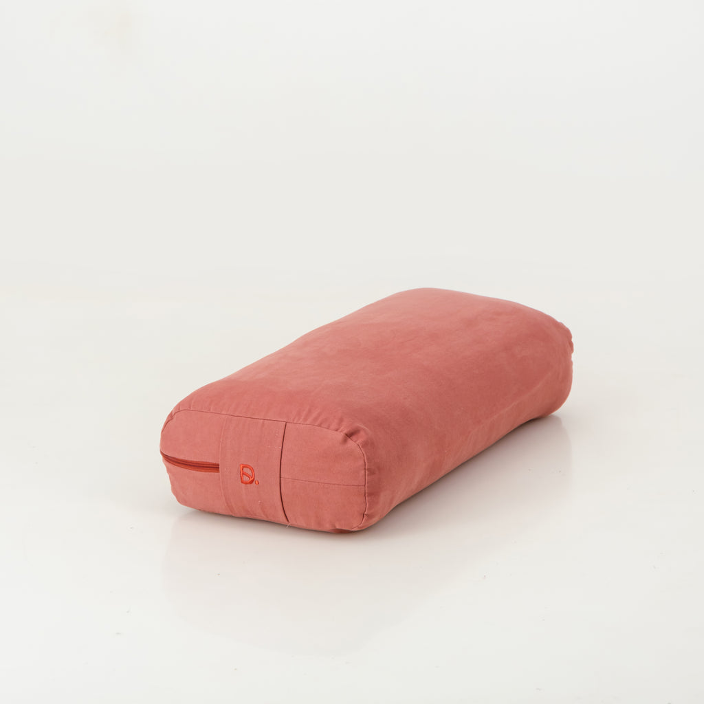 Yoga bolster  |  rectangle ~ Rose clay