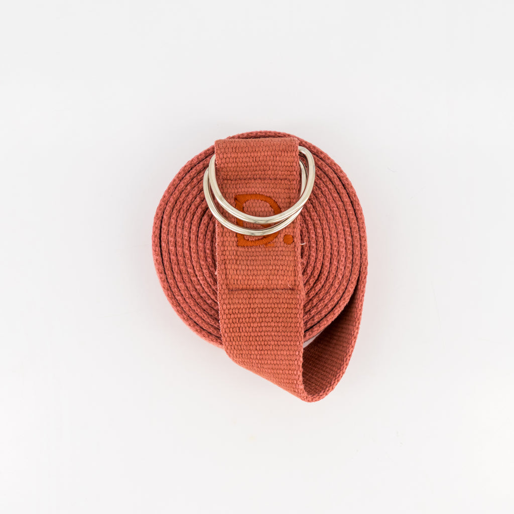 Yoga strap ~ Rose Clay