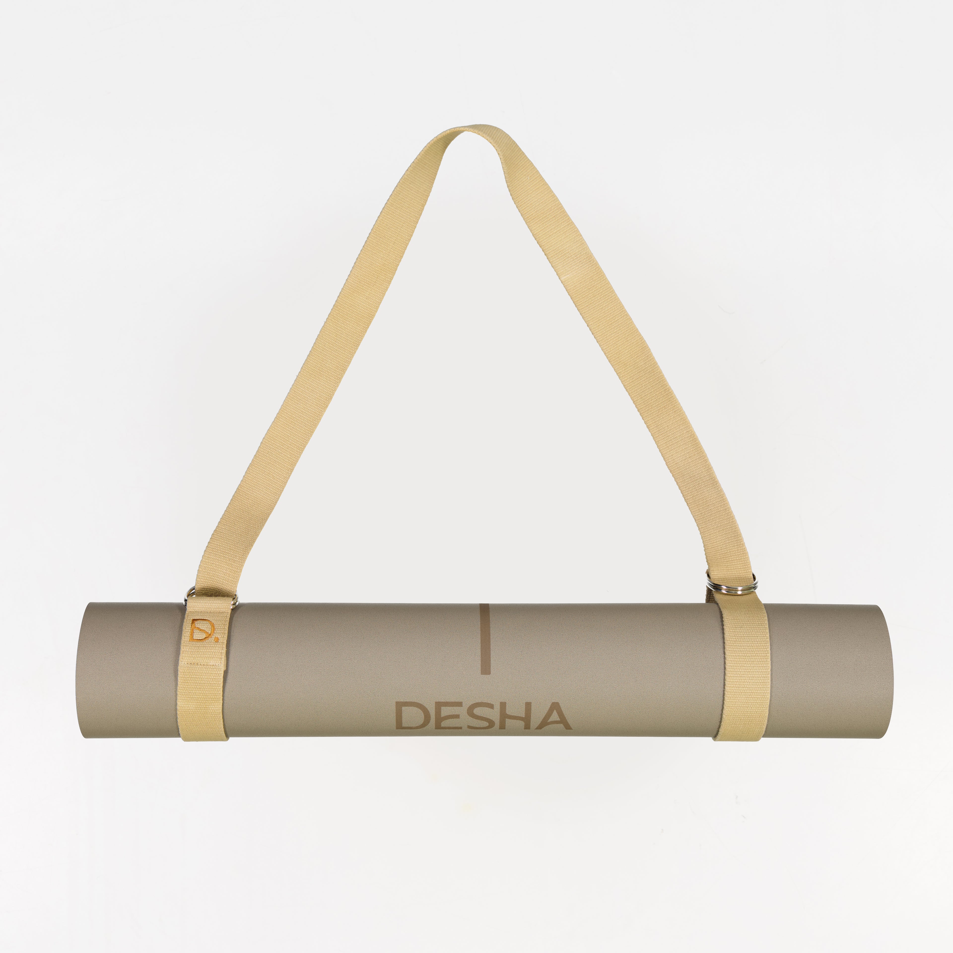 Yoga strap + mat carrier - Biscuit