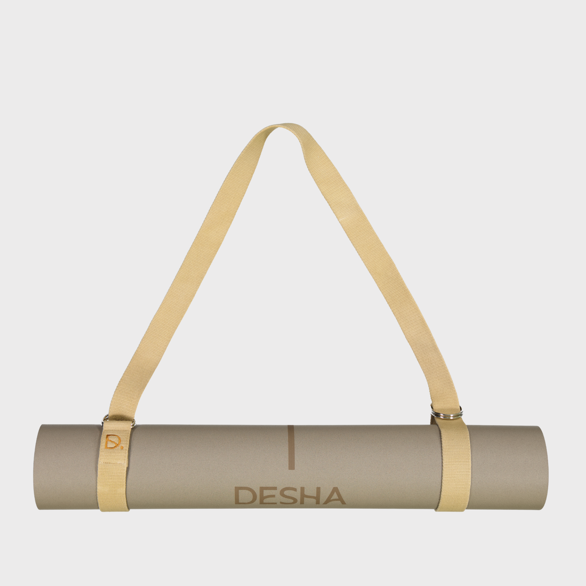 Yoga strap + mat carrier - Biscuit